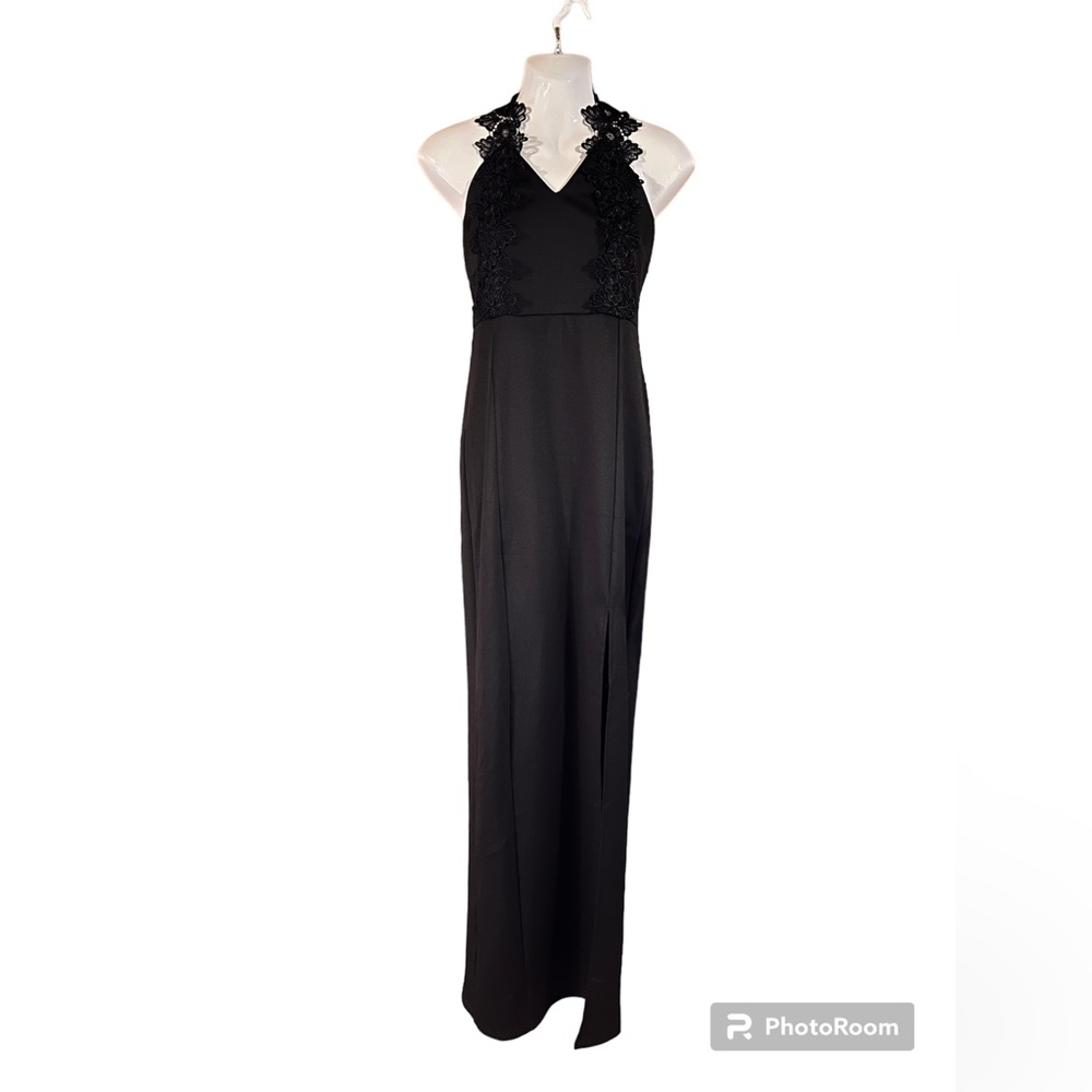 New AX Paris Long Gown Dress Navy Blue size 6